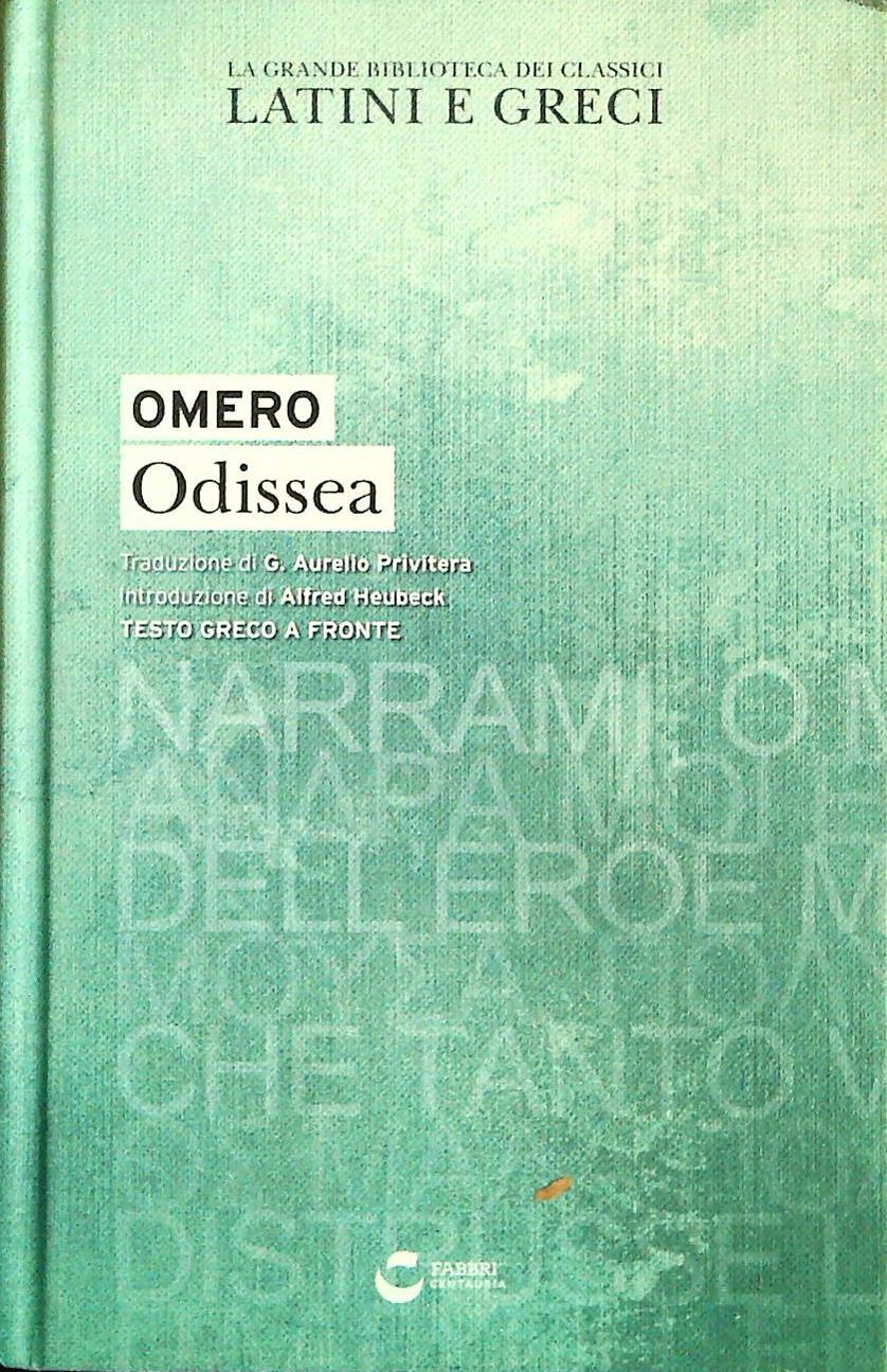 ODISSEA - OMERO - GREEK-ITALIAN TEXT