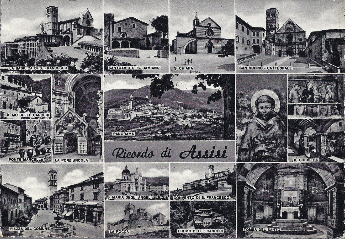 ASSISI - RICORDO - 15 VEDUTINE - NV