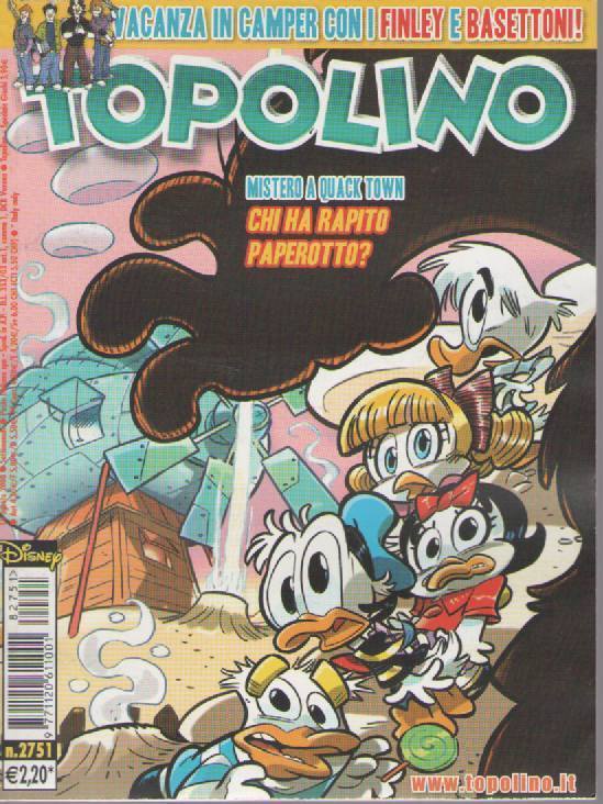 TOPOLINO N° 2751 - 19 AGOSTO 2008