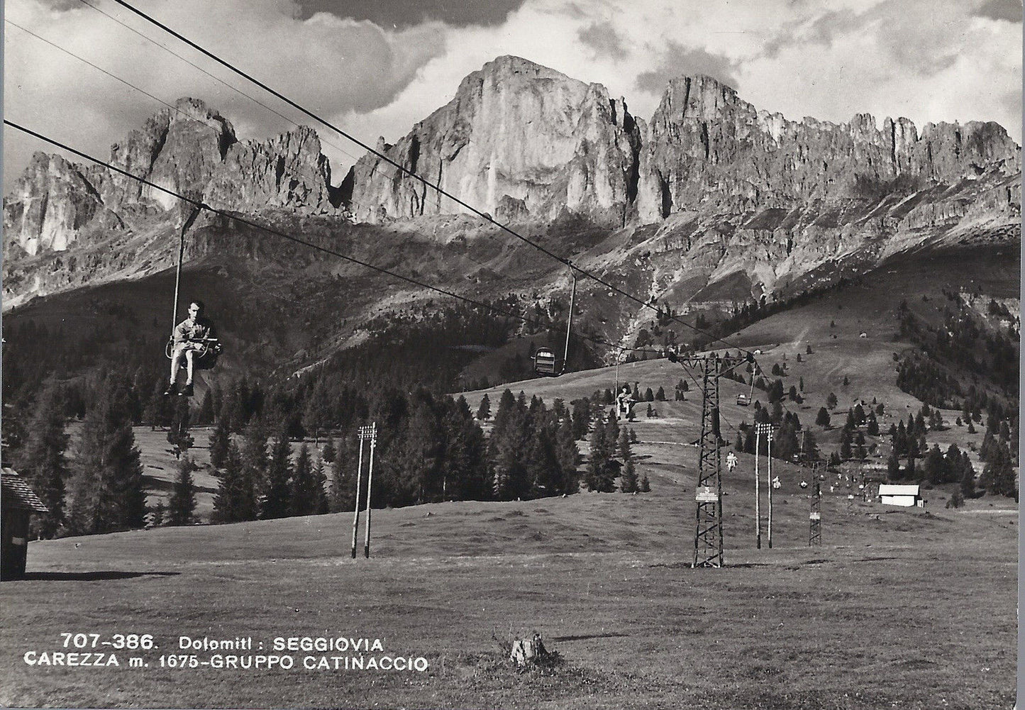 DOLOMITI - SEGGIOVIA CAREZZA - GRUPPO CATINACCIO - SESSELLIF