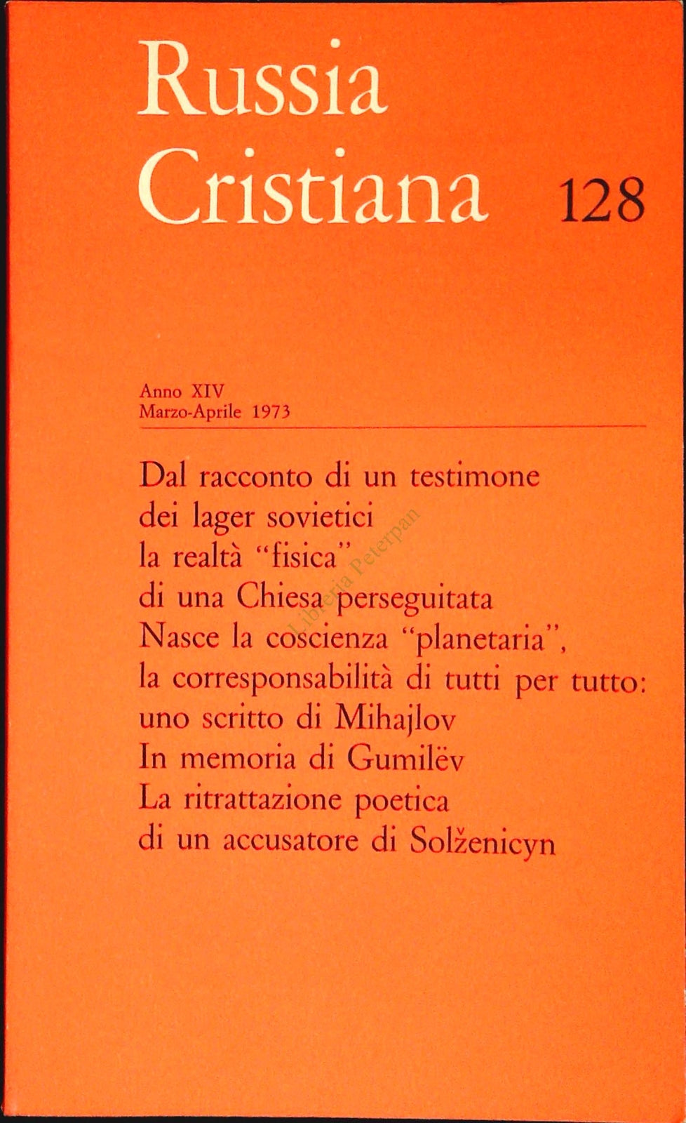RUSSIA CRISTIANA N. 128 - MARZO APRILE 1973