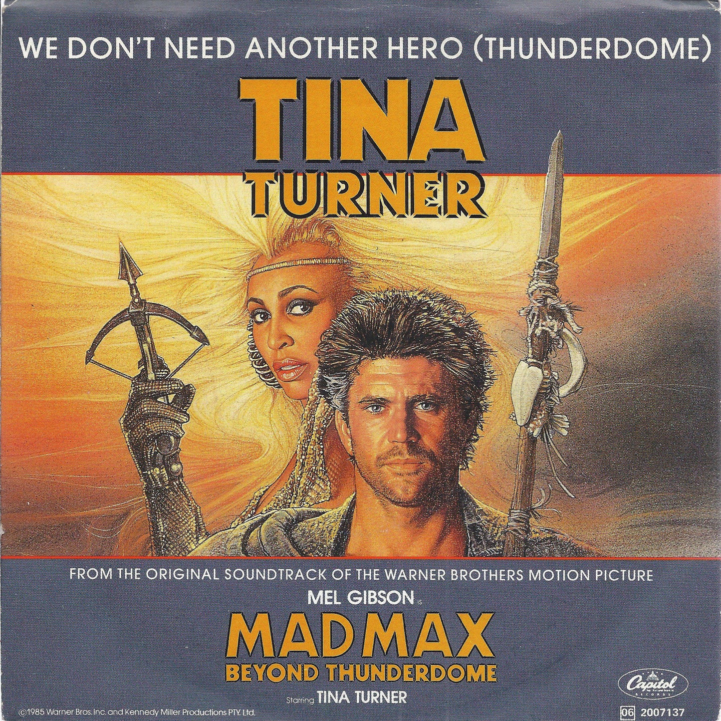 WE DON'T NEED ANOTHER HERO (THUNDERDOME) vocal - instrumental # TINA TURNER