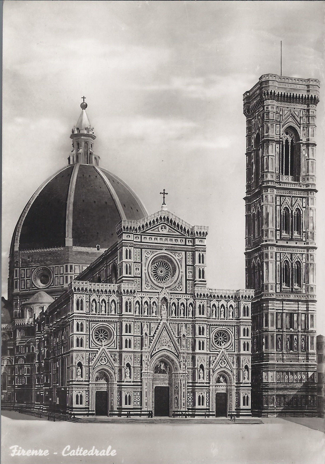 FIRENZE - CATTEDRALE - LA FACCIATA E IL CAMPANILE - NV (Timb