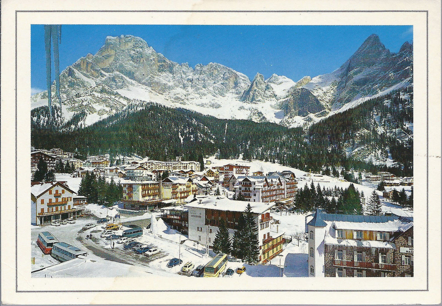 S. MARTINO DI CASTROZZA - VEDUTA INVERNALE COL CIMON DELLA P