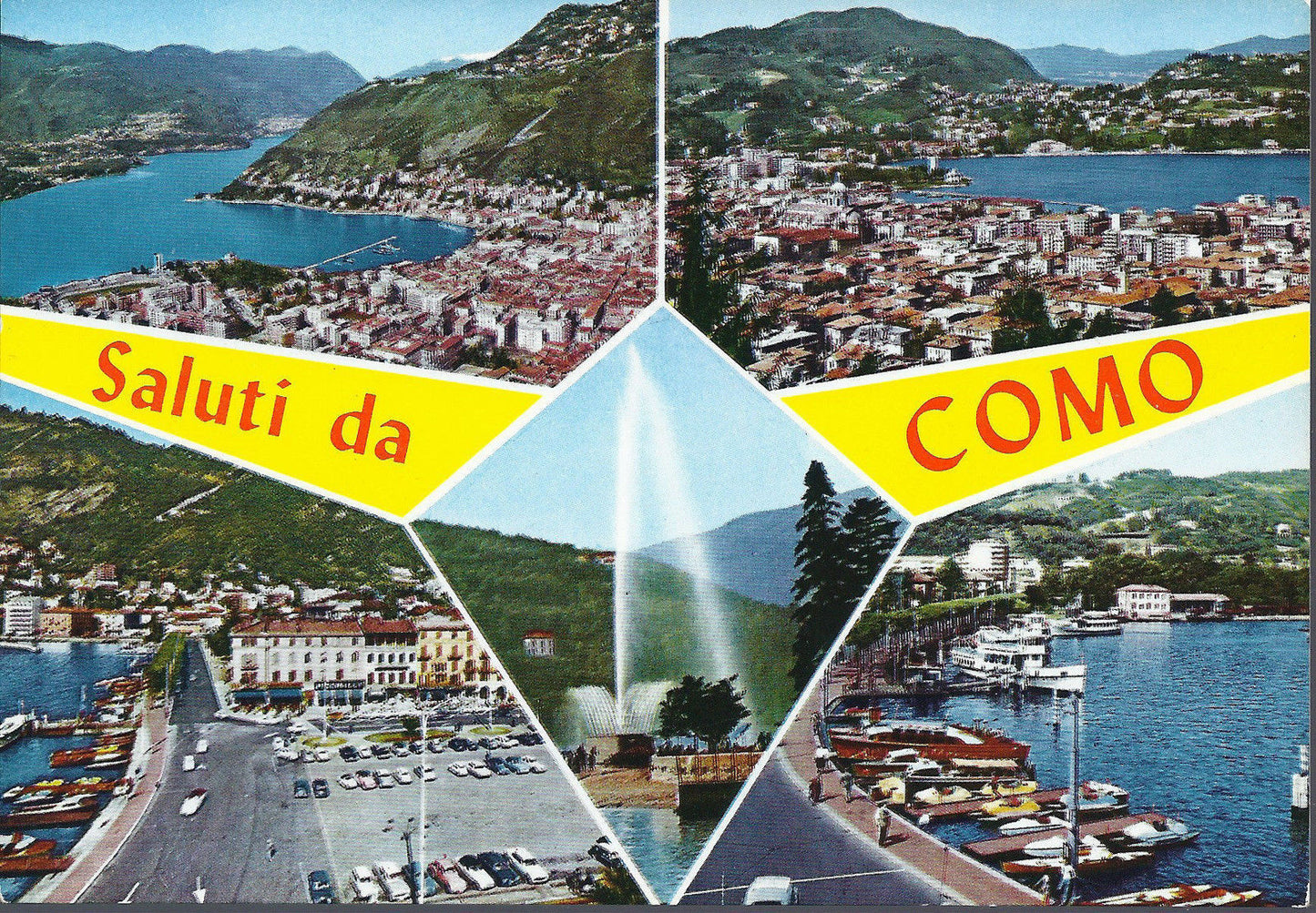COMO - SALUTI - 5 VEDUTE - NV