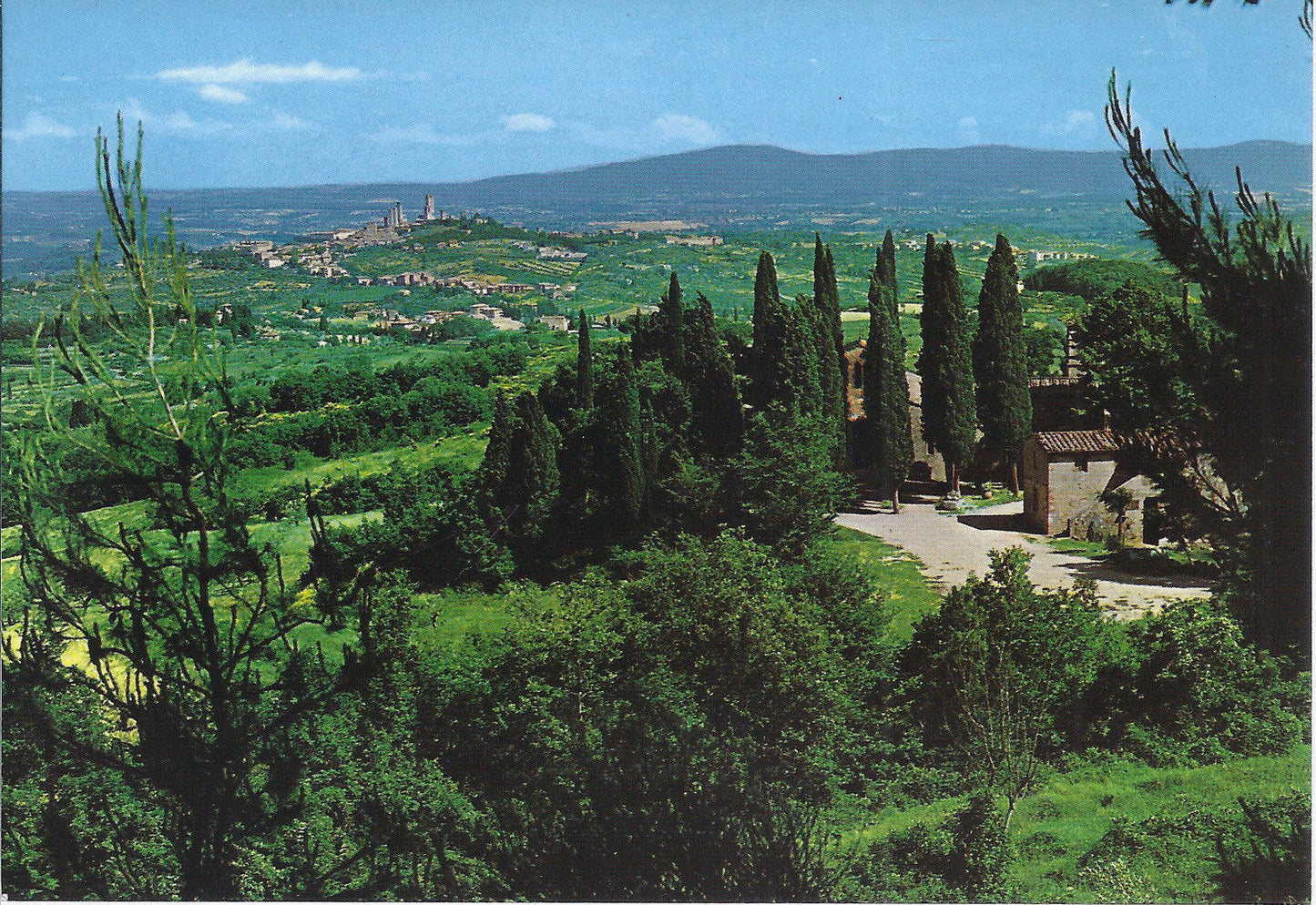 CITTA' DI SAN GIMIGNANO - VEDUTA DELLA CHIESA ROMANICA