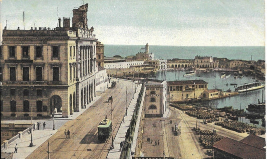ALGERI - LE PALAIS CONSULAIRE ET LA MARINE - TRAM - NV
