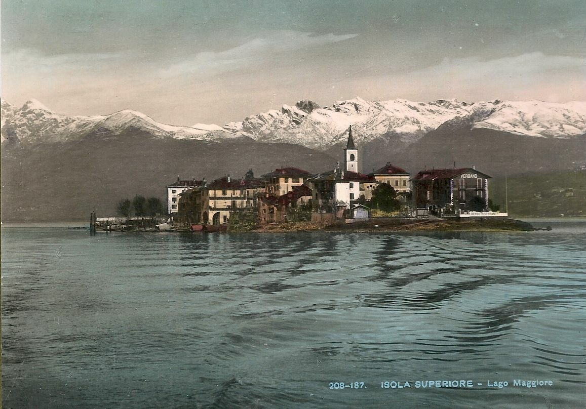 LAGO MAGGIORE - ISOLA SUPERIORE - ACQAURELLATA - NV