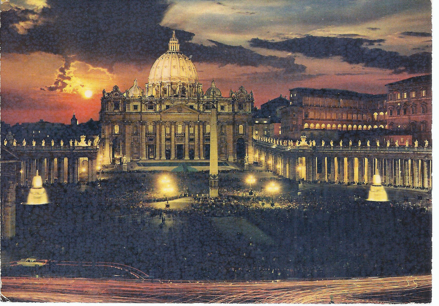 ROMA - PIAZZA S. PETRO - NOTTURNO - V 1974 - FG
