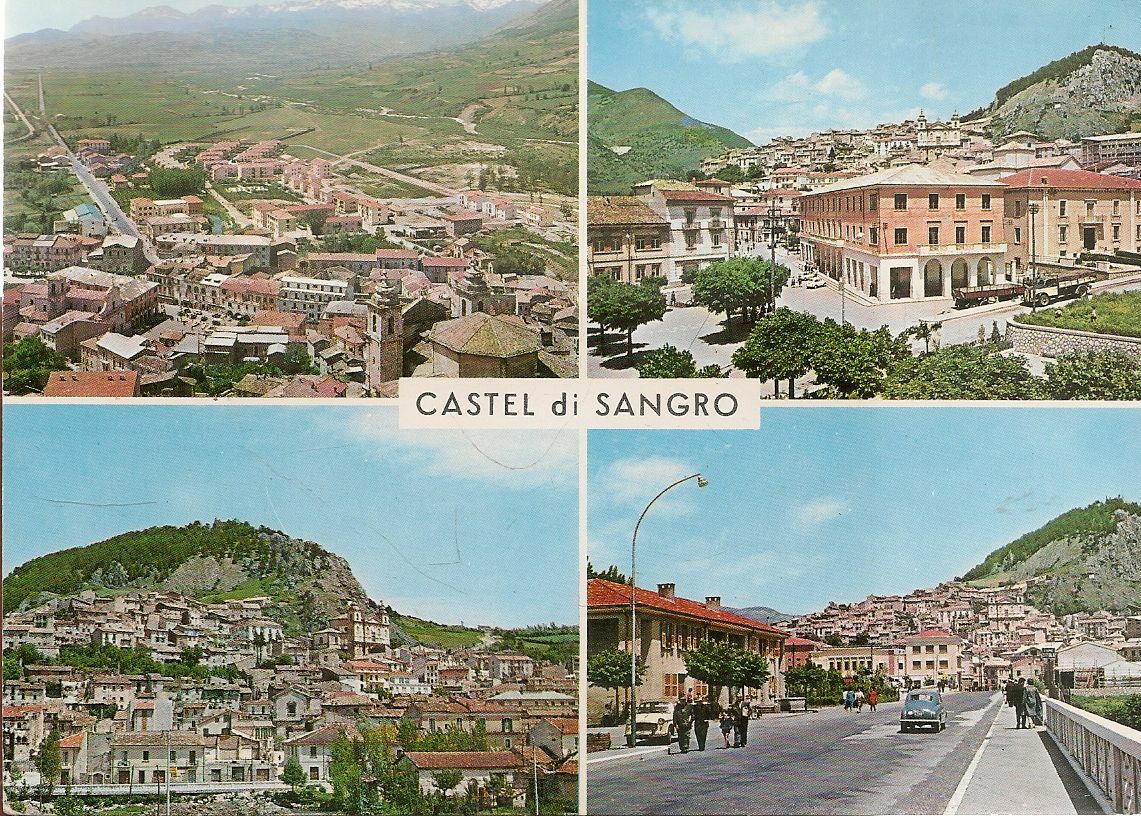 CASTEL DI SANGRO - QUATTRO VEDUTE - V ANNI 50-60