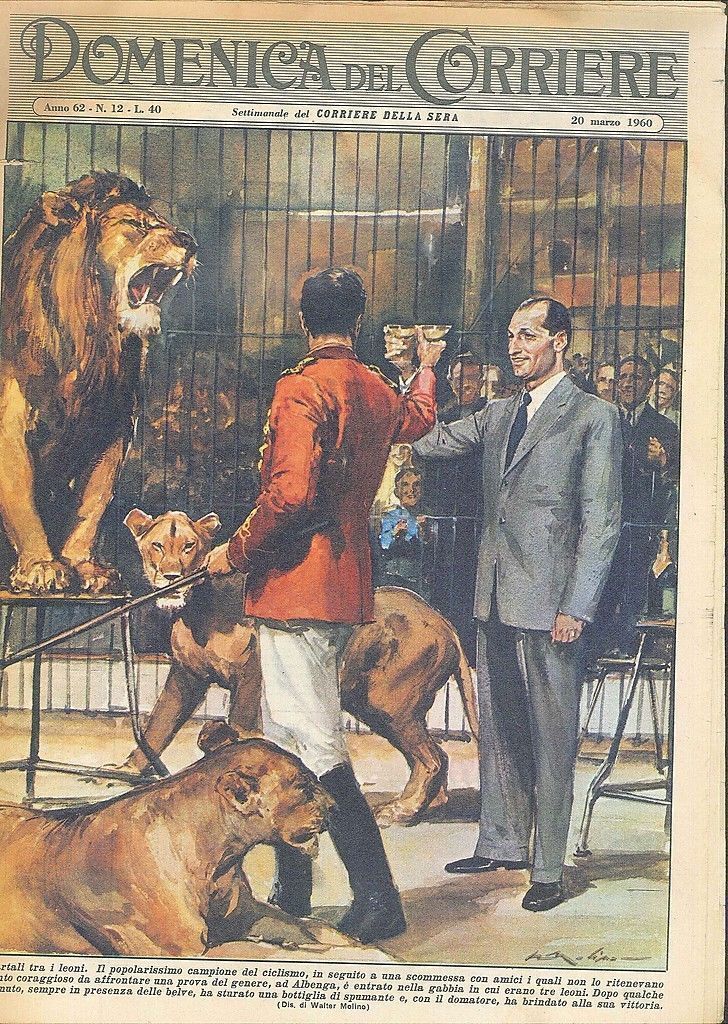 DOMENICA DEL CORRIERE N 12 - 20 MARZO 1960 - ILL. WALTER MOLINO