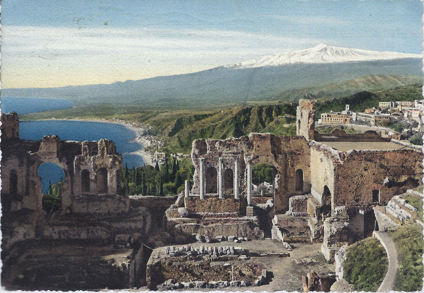 TAORMINA - TEATRO GRECO - SCENA - V1961