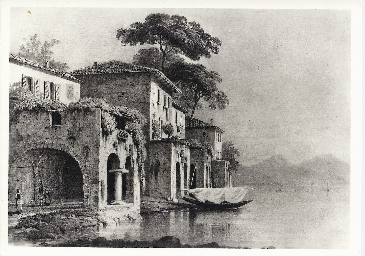 BELLAGIO - LAGO DI COMO - 1800 circa - da disegno di G. Guiy