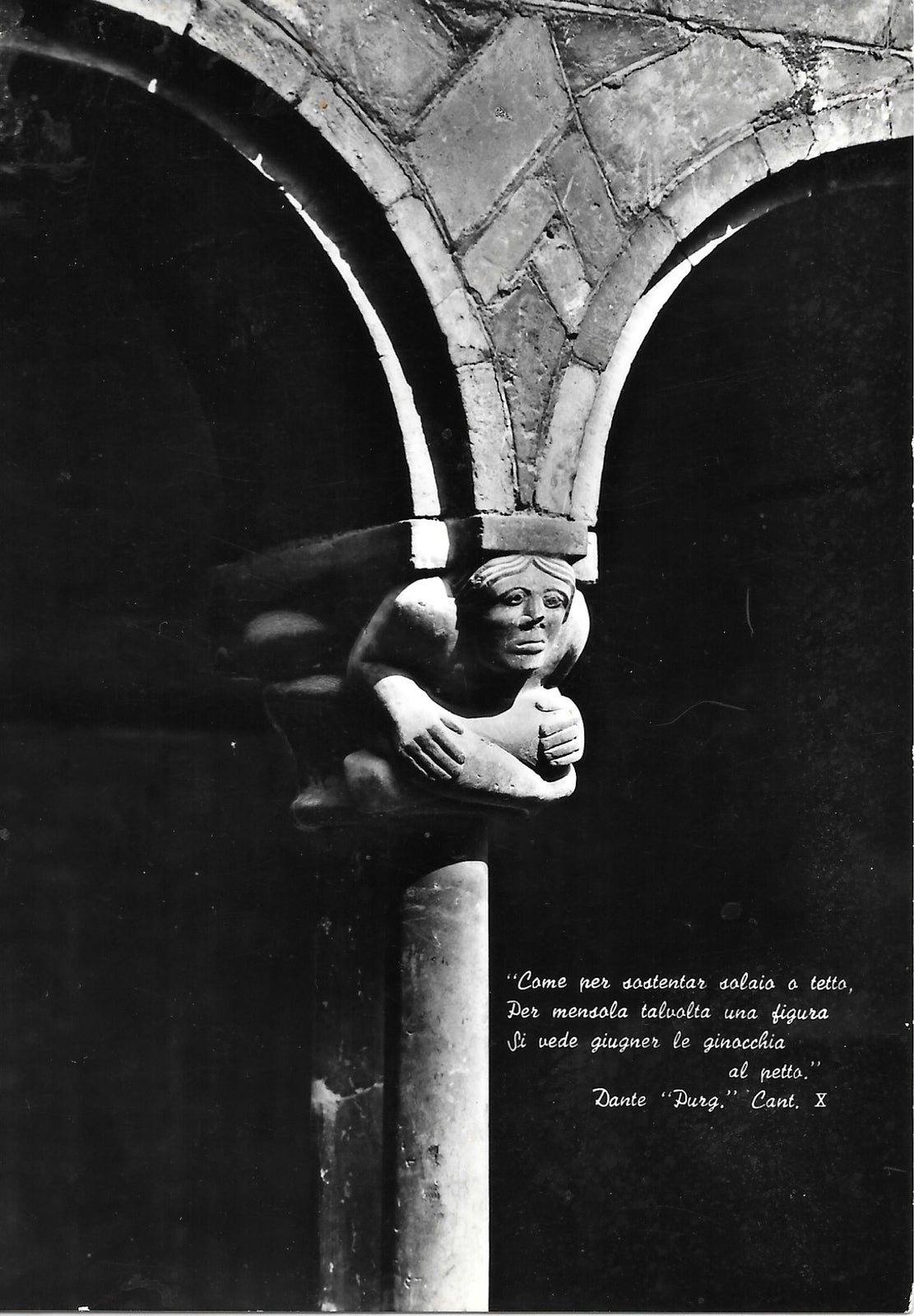 BOLOGNA - BASILICA DI S. STEFANO - CAPITELLO DI ISPIRAZIONE DANTESCA - NV