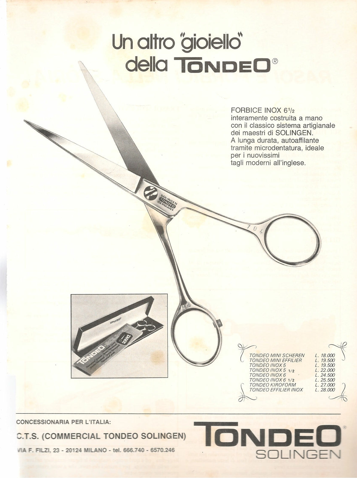 TONDEO SOLINGEN - ADVERTISING