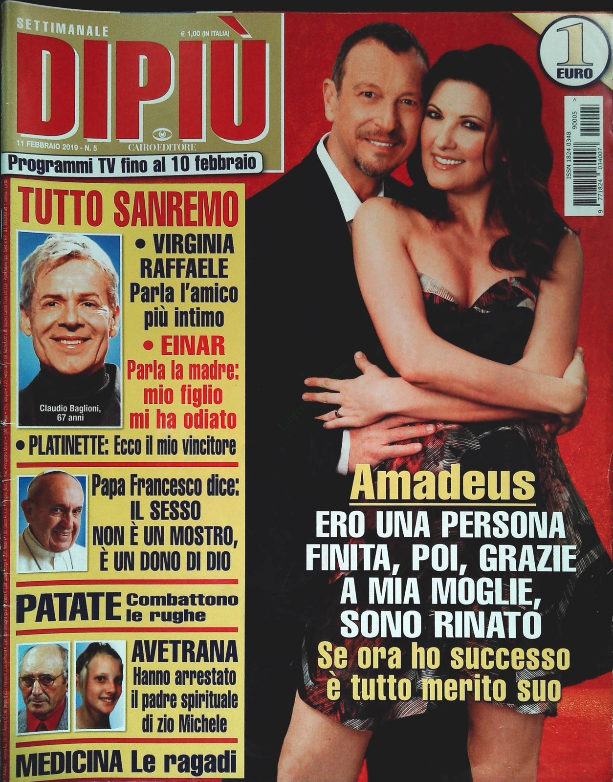 DI PIU' 11 FEBBRAIO 2019 - AMADEUS-SANREMO-AVETRANA - OUTLET DEL LIBRO