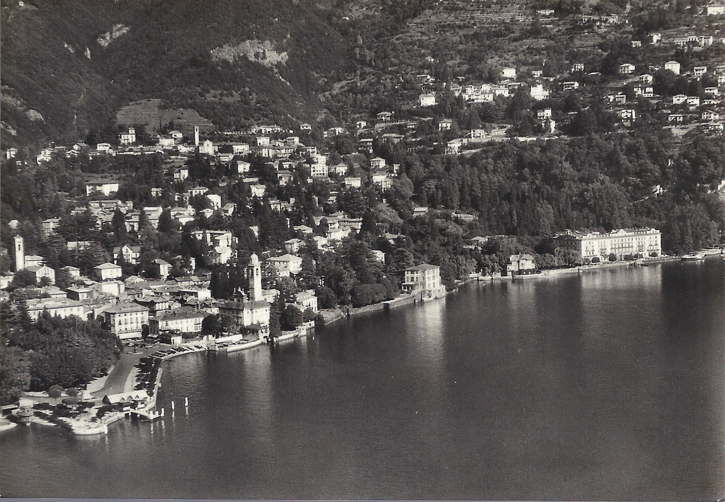 CERNOBBIO E VILLA D'ESTE DALL'AEREO - NV