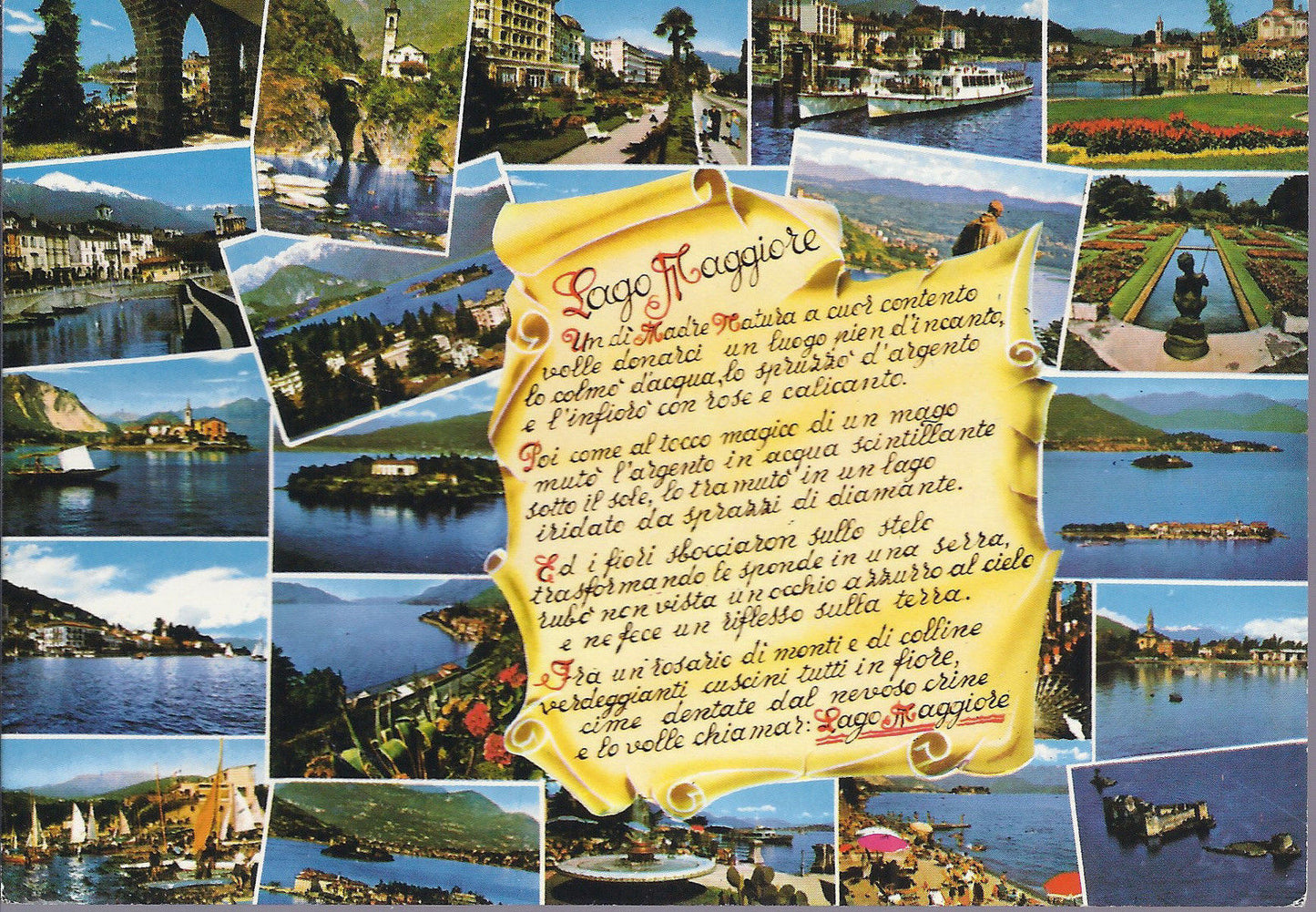 LAGO MAGGIORE - 15 VEDUTINE - POESIA - V 1989 - FG