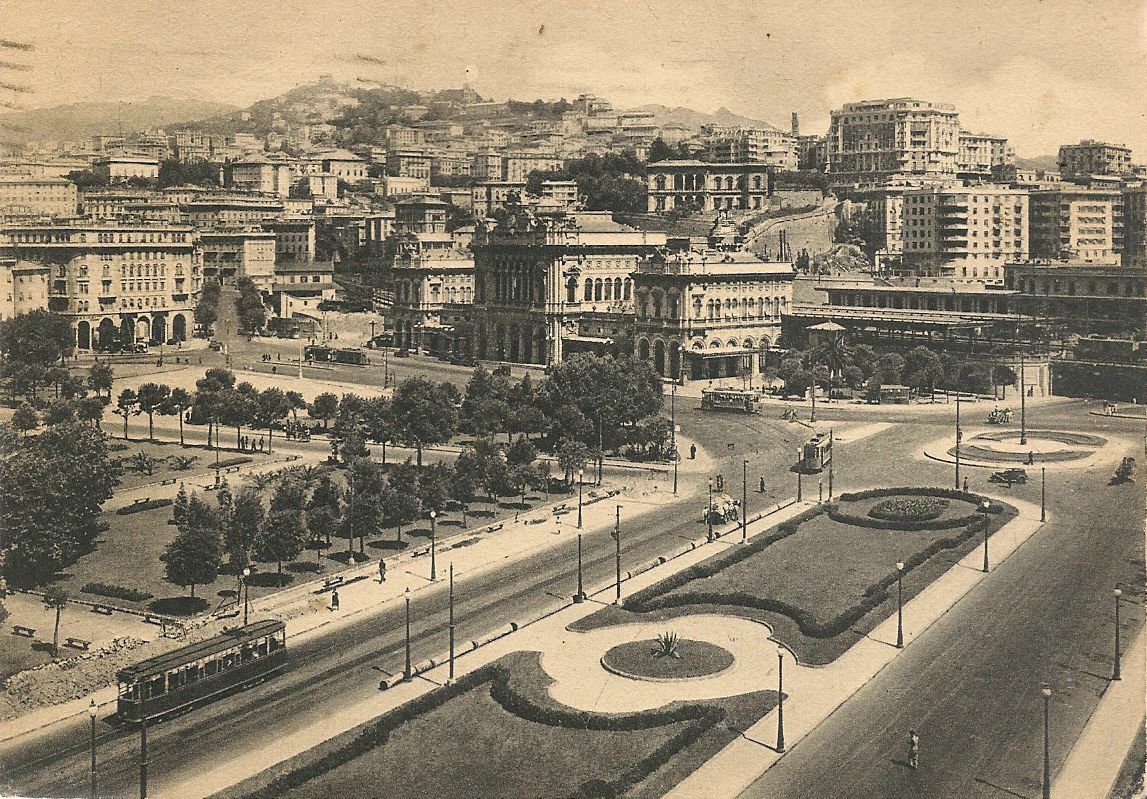 GENOVA - PIAZZA VERDI - TRAM - V1948