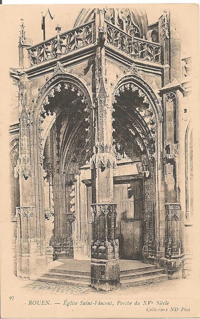 ROUEN - EGLISE SAINT-VINCENT - NV - DORSO UNITO