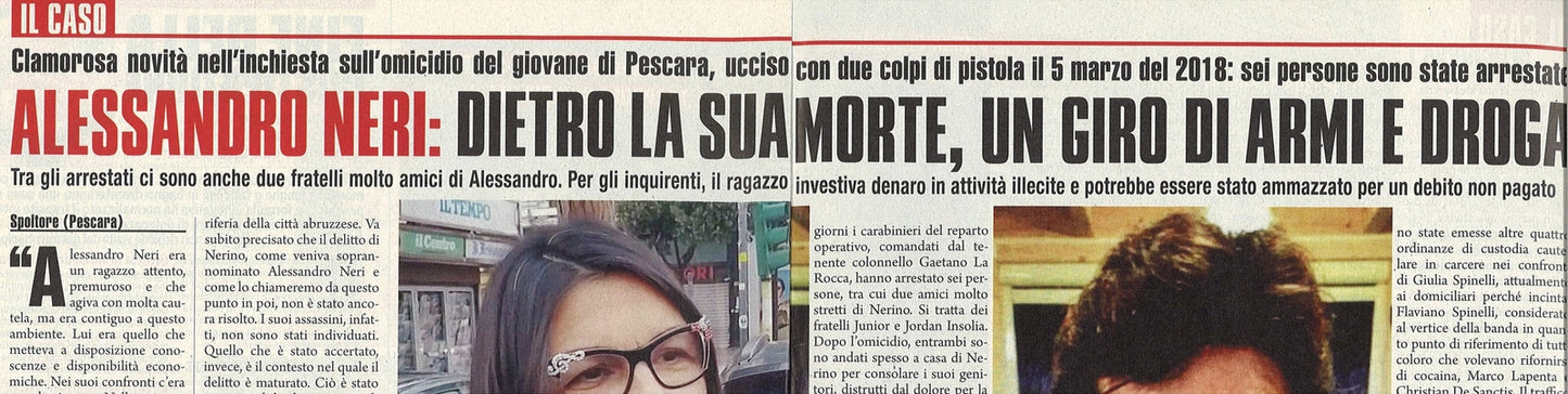 CASO ALESSANDRO NERI- CLIPPING-RITAGLIO DI GIORNALE