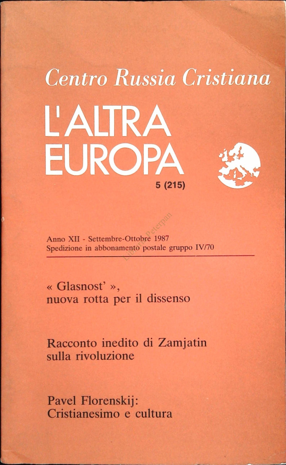 L'ALTRA EUROPA N. 215 - SETTEMBRE OTTOBRE 1987