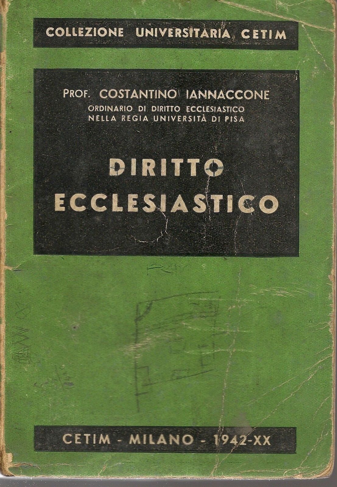 DIRITTO ECCLESIASTICO - COSTANTINO IANNACCONE - COLLEZIONE CETIM