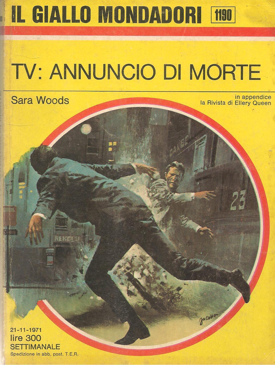 TV ANNUNCIO DI MORTE - SARA WOODS - GIALLO MONDADORI N. 1190