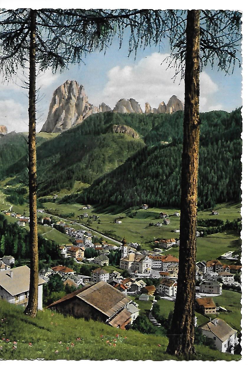 ORTISEI - PANORAMA - V1957 - ACQUARELLATA