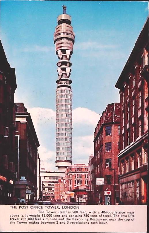 LONDON - THE POST OFFICE TOWER - V1968 - FP