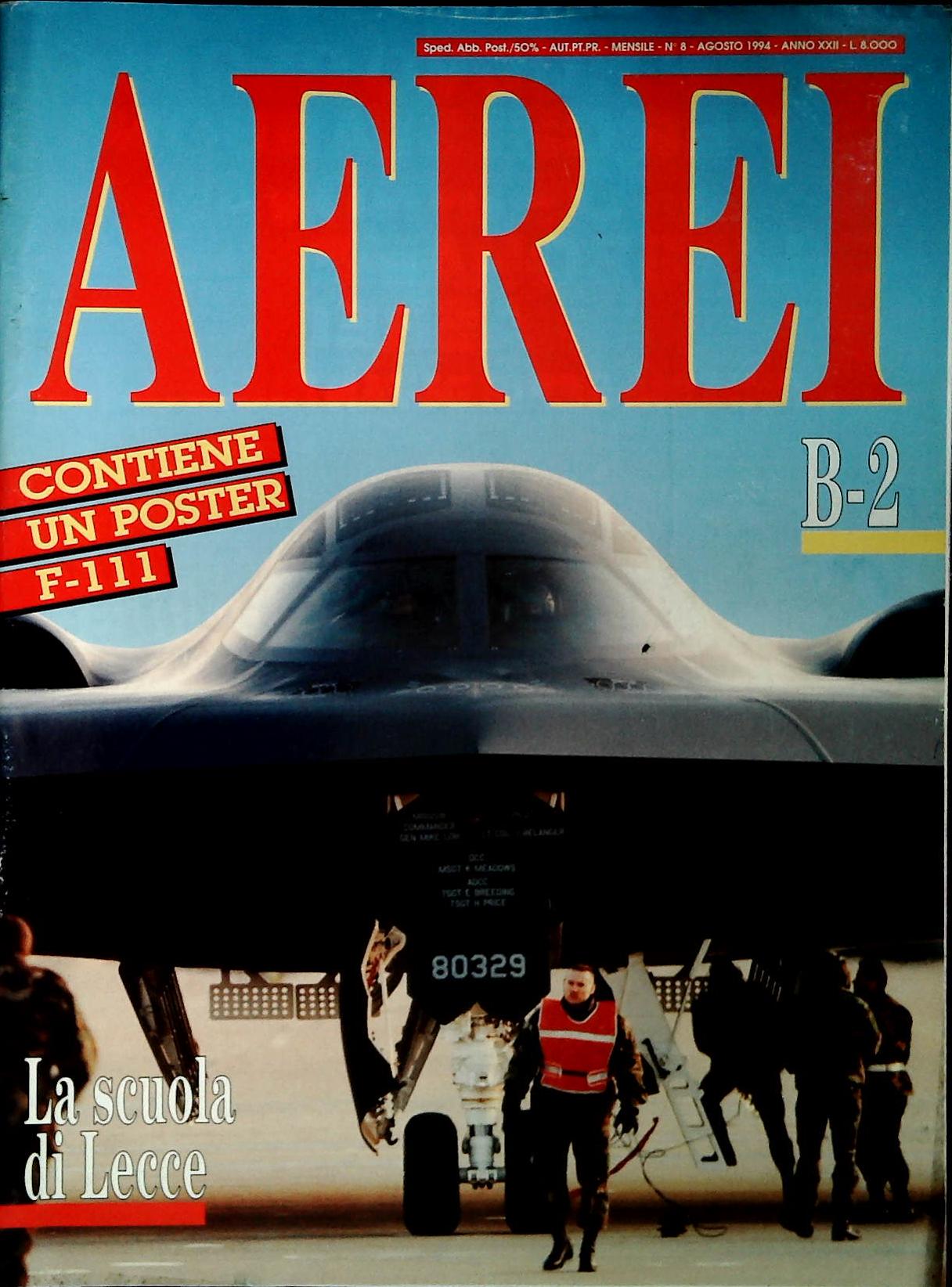 AEREI AGOSTO 1994 - B-2 - LA SCUOLA DI LECCE