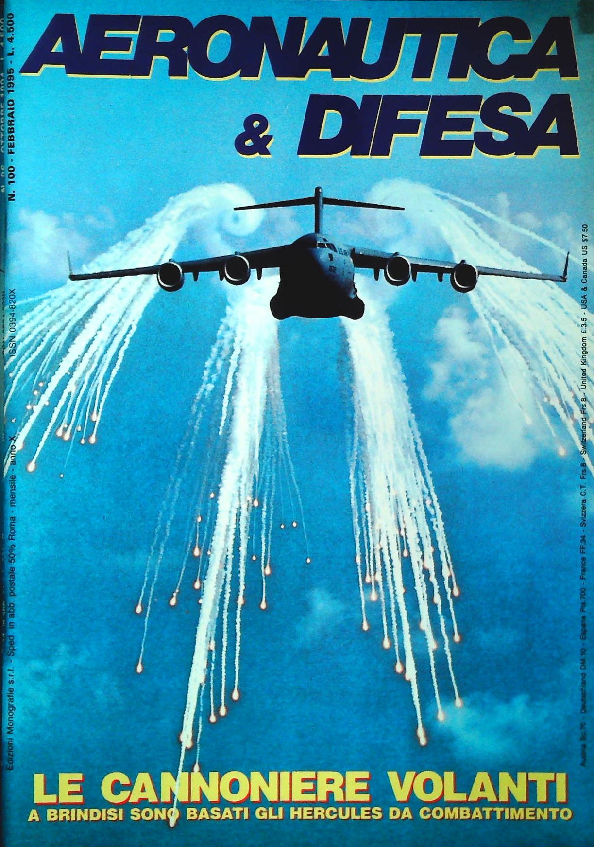 AERONAUTICA E DIFESA N. 100 FEBBRAIO 1995 - LE CANNONIERE VOLANTI