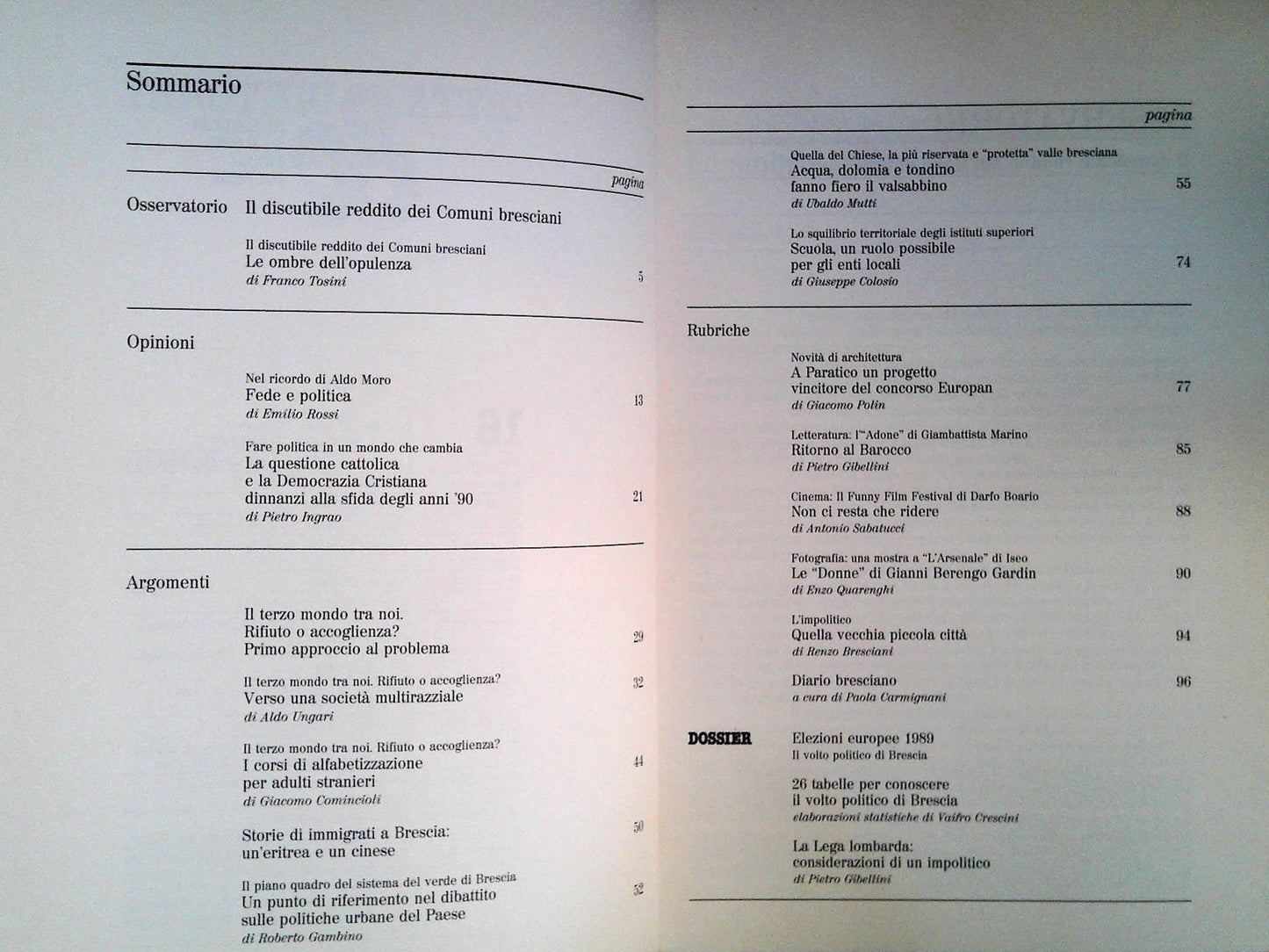 CITTA' E DINTORNI N. 16 - LUGLIO-AGOSTO 1990
