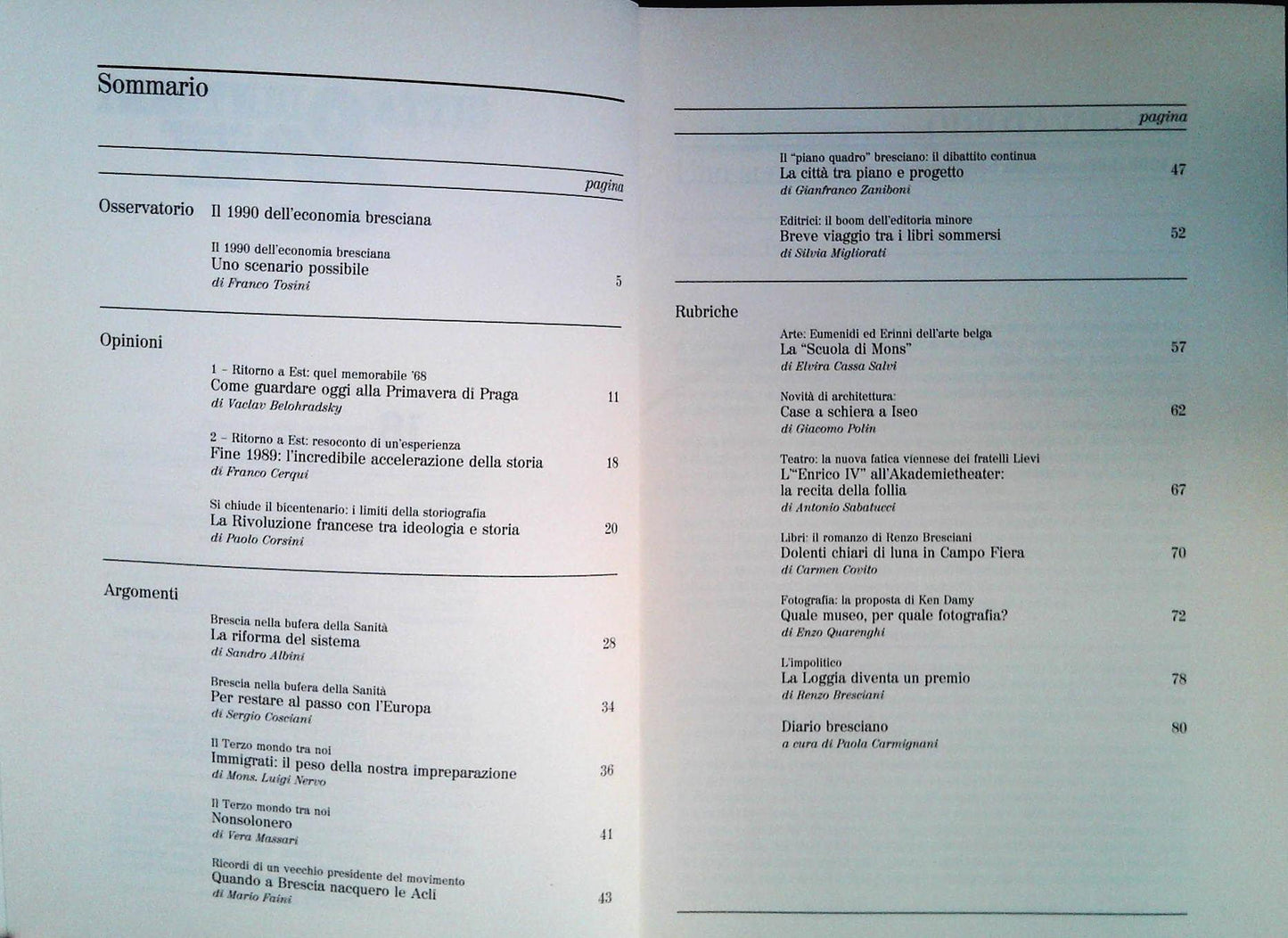 CITTA' E DINTORNI N. 18 - NOVEMBRE-DICEMBRE 1989