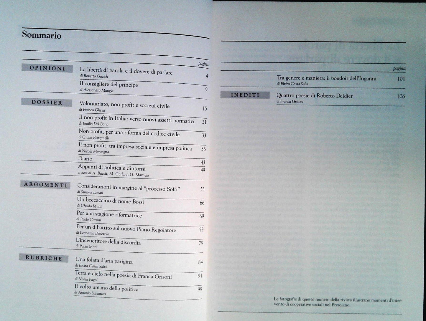 CITTA' E DINTORNI N. 63 - MARZO-GIUGNO 1998