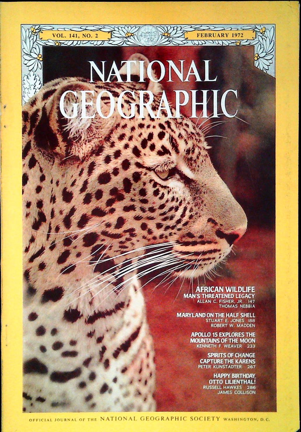 NATIONAL GEOGRAPHIC FEBRUARY 1972 - ENGLISH TEXT