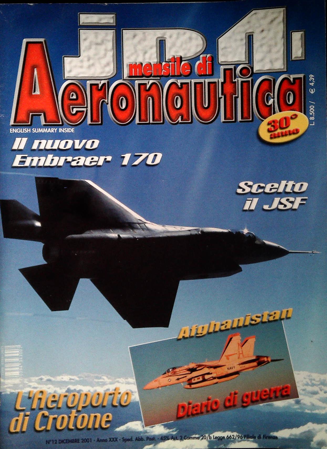 JP4 MENSILE DI AERONAUTICA - DICEMBRE 2001