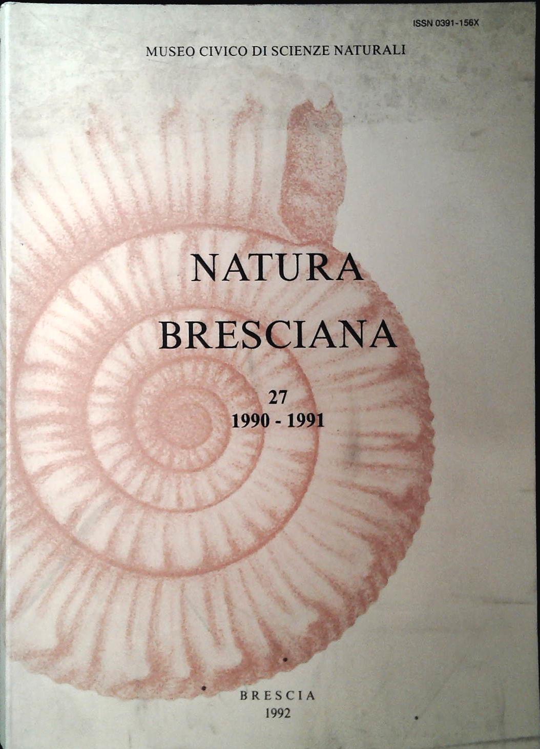 NATURA BRESCIANA N. 27 - 1990-1991