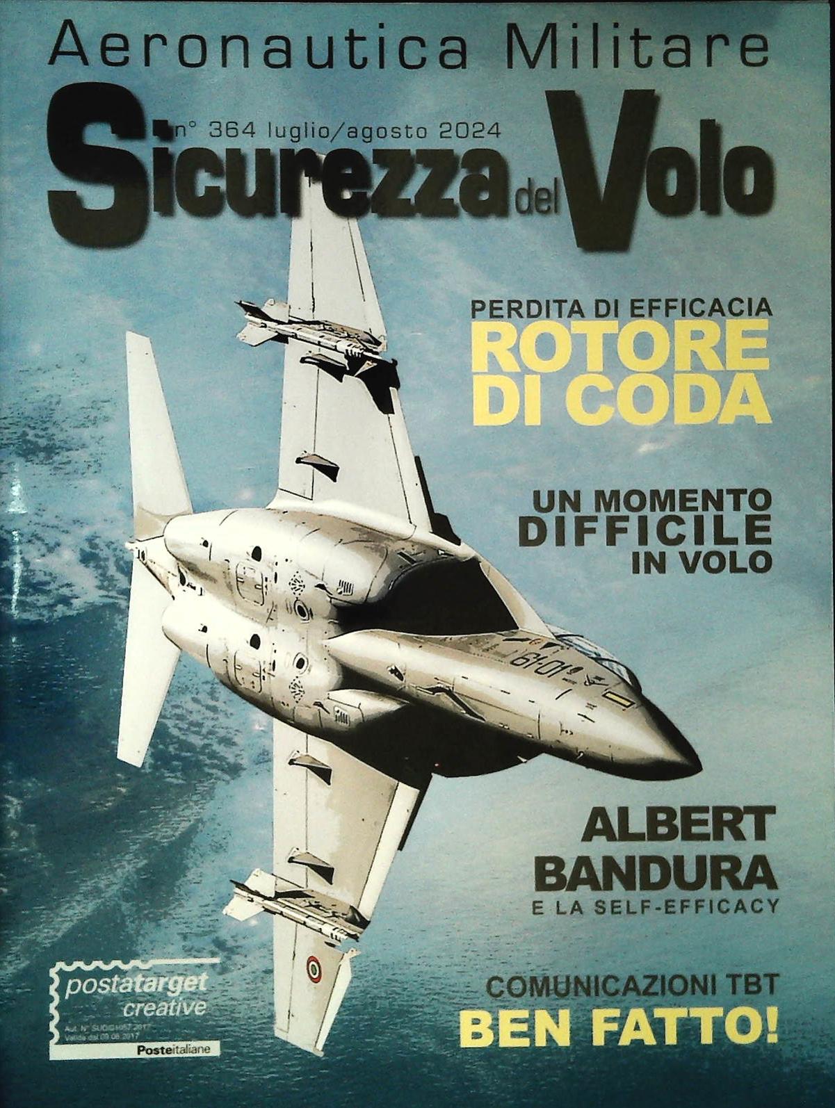 SICUREZZA DEL VOLO N. 364 - PERDITA EFFICACIA ROTORE DI COSA