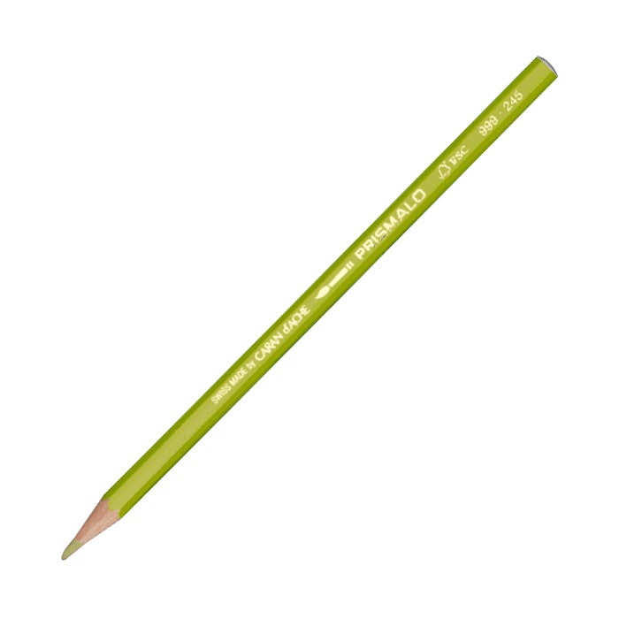 MATITA CARAN D'ACHE VERDE OLIVA PRISMALO 999-245 ACQUARELLABILE - 1 PEZZO