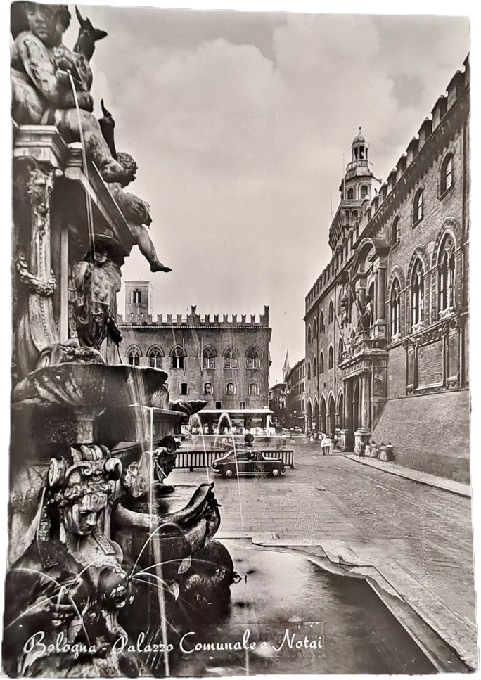 BOLOGNA - PALAZZO COMUNALE E NOTAI - V1960 - FG