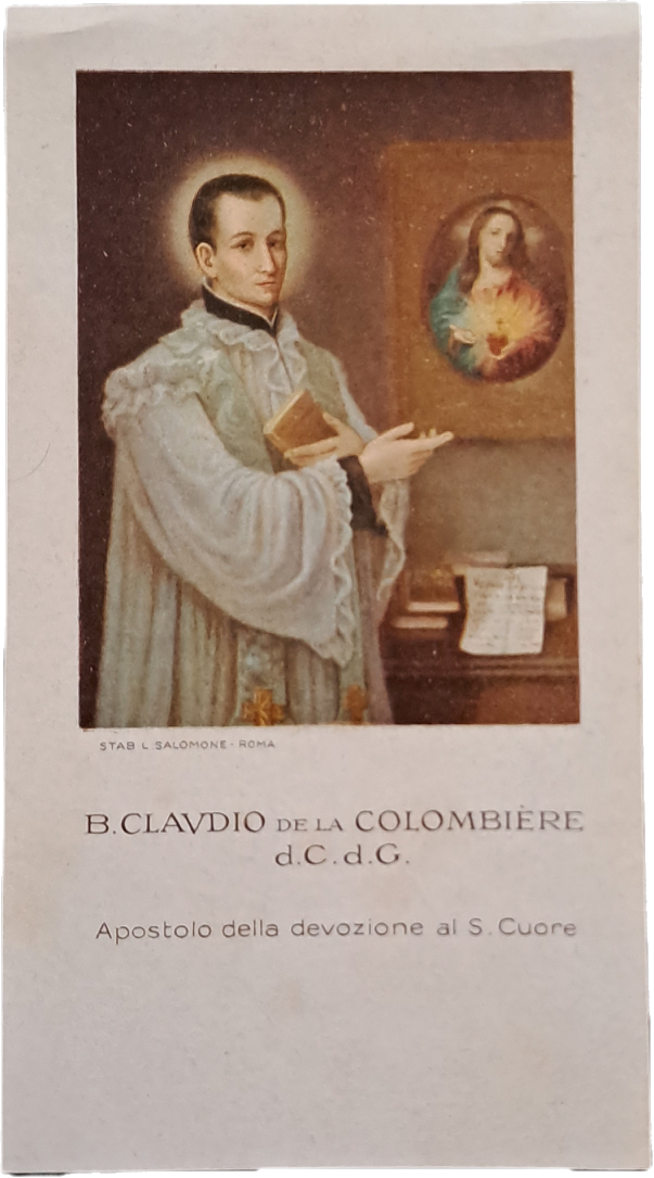 B.CLAUDIO DE LA COLOMBIÈRE - HOLY CARD
