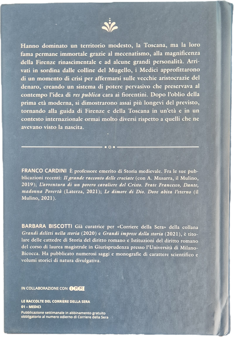 MEDICI - FRANCO CARDINI - CORRIERE DELLA SERA 2022 - OUTLET DEL LIBRO