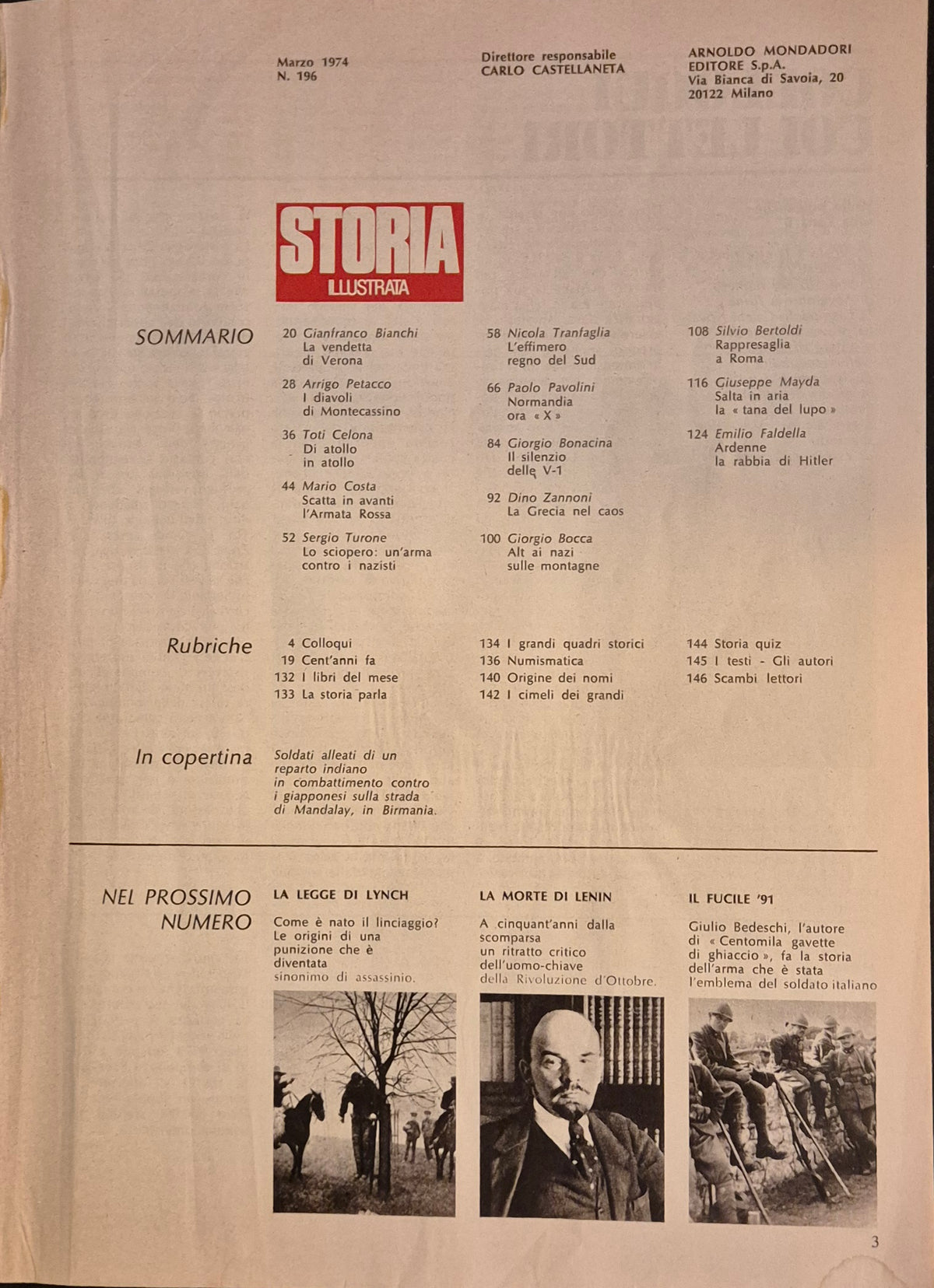 STORIA ILLUSTRATA N. 196 SPECIALE - IL 1944