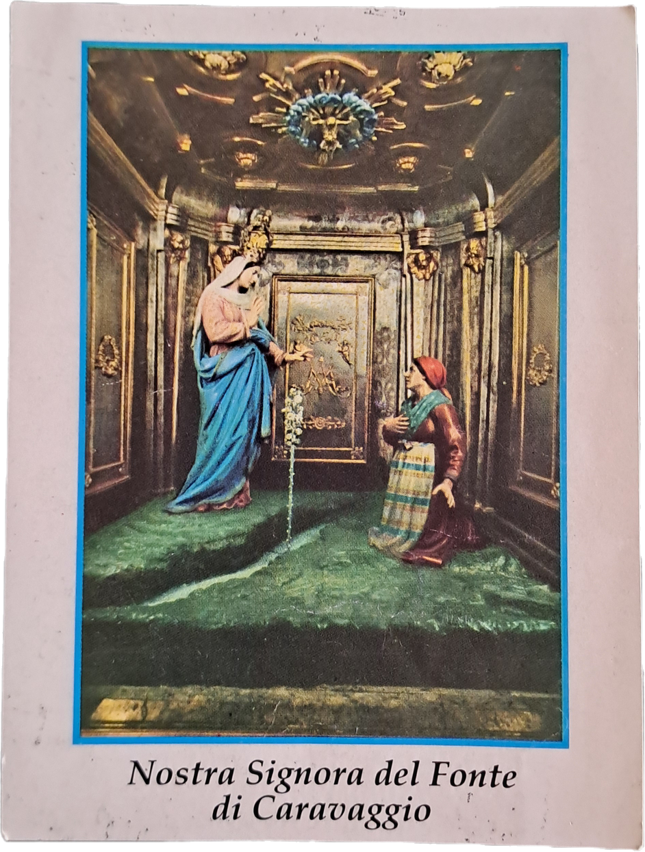 NOSTRA SIGNORA DEL FONTE DI CARAVAGGIO - HOLY CARD