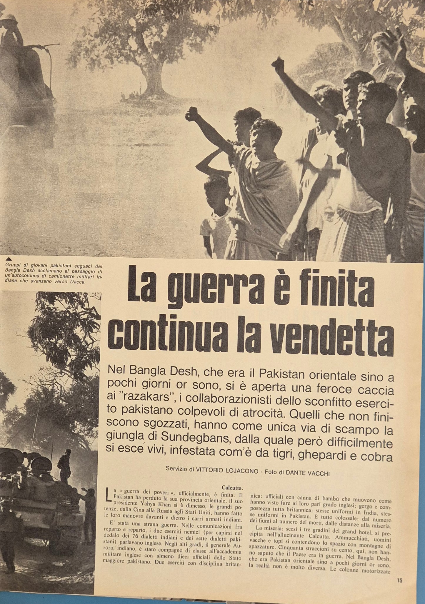 GUERRA INDIA-PAKISTAN-BANGLA DESH - CLIPPING- RITAGLI DI GIORNALE