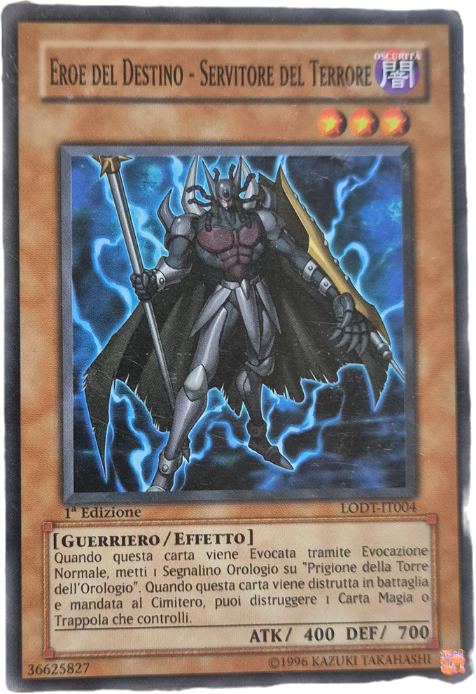 YU-GI-OH - EROE DEL DESTINO-SERVITORE DEL TERRORE - LODT-IT004