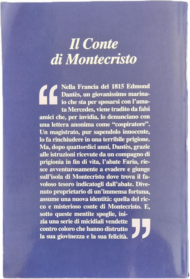 IL CONTE DI MONTECRISTO - DUMAS - VOLUME PRIMO - CAIRO 2025 - OUTLET DEL LIBRO