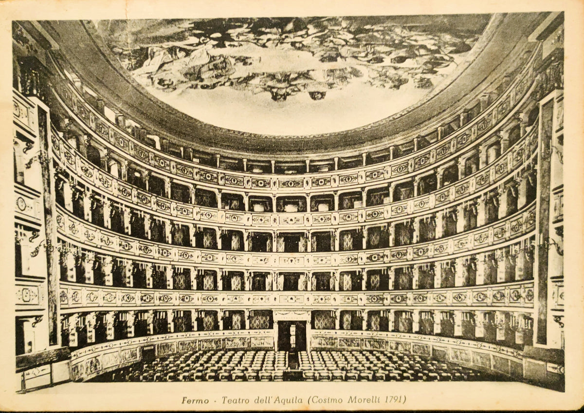 FERMO - TEATRO DELL' AQUILA - V1952 - FG