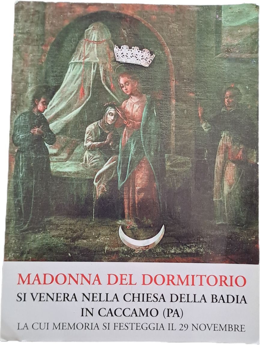 MADONNA DEL DORMITORIO-CHIESA DELLA BADIA IN CACCAMO - HOLY CARD